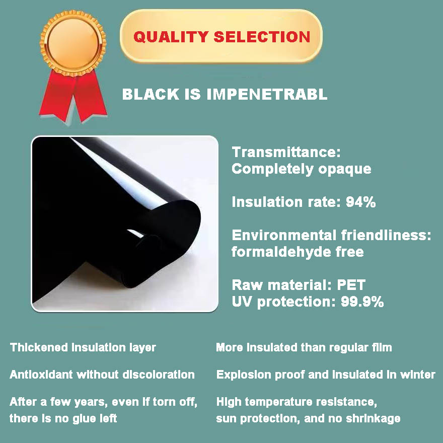 One-Way Film Electrostatic Film Glass Film Black And Opaque