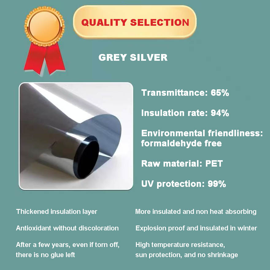 One-Way Film Electrostatic Film Glass Film Black Gray